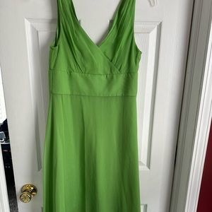 Jcrew silk wedding green bridesmaid cocktail dress